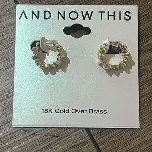 And Now This Gold Hoop Earrings